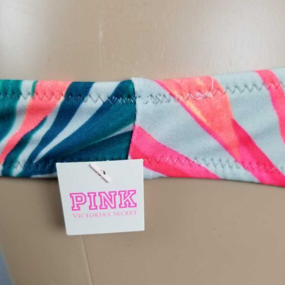 VS PK Ruched Front Itsy Bikini Bottom-Multi-Size M - Picture 5 of 6